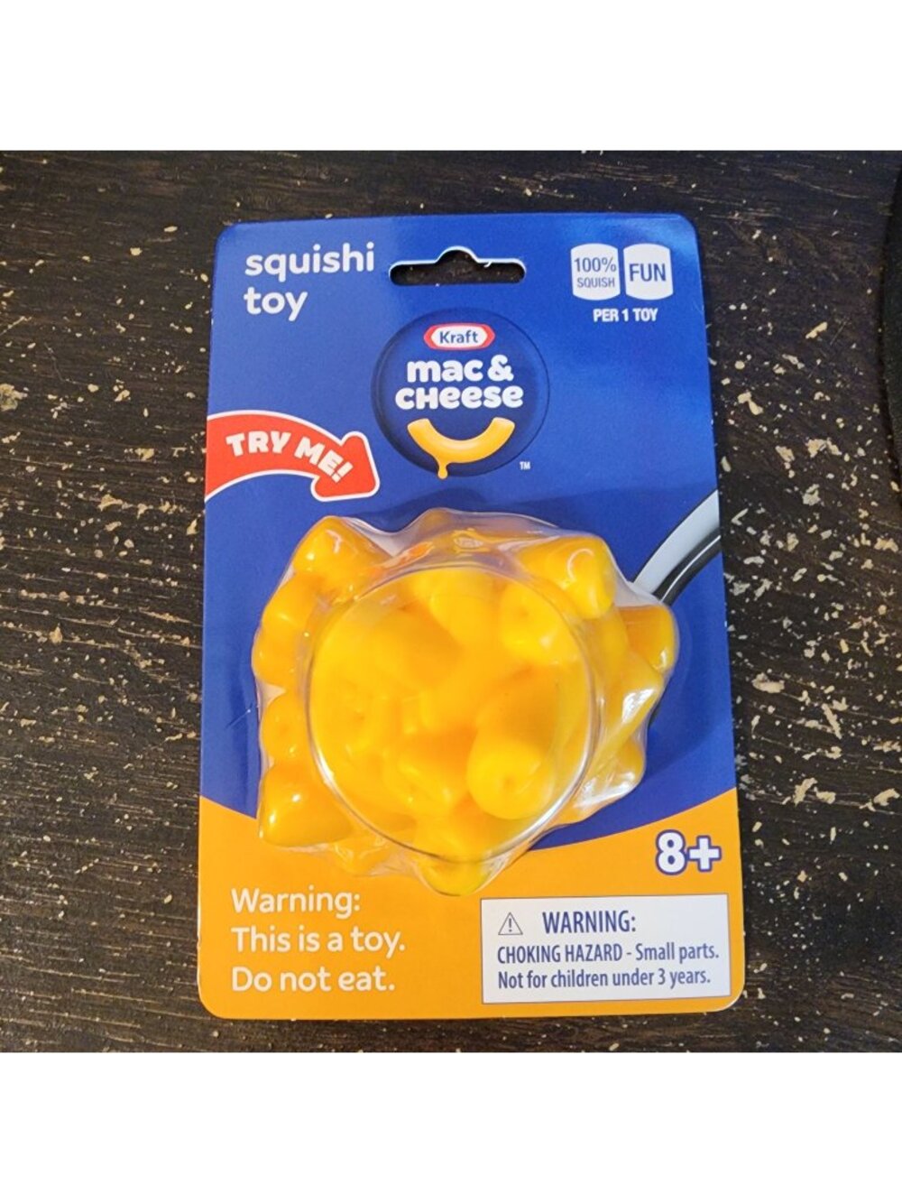 Mac and cheese squishi toy Kraft